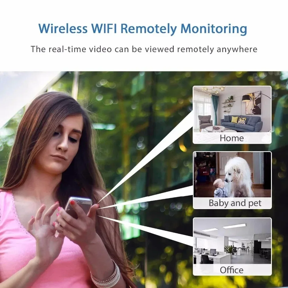 كاميرا صغيرة للرؤية الليلية بالأشعة تحت الحمراء ، كاميرا صغيرة ، DVR ، جهاز التحكم عن بعد ، جهاز استشعار الحركة ، مسجل الصوت والفيديو ، واي فاي ، HD 1080P