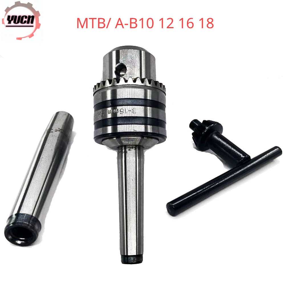 

MT1 MT2 MT3 MT4 B10 B12 B16 B18 0.6-6/1-10/1-13/3-16/5-20 Morse tapper shank Drill Chuck Arbor Lathe CNC drill machine Wood