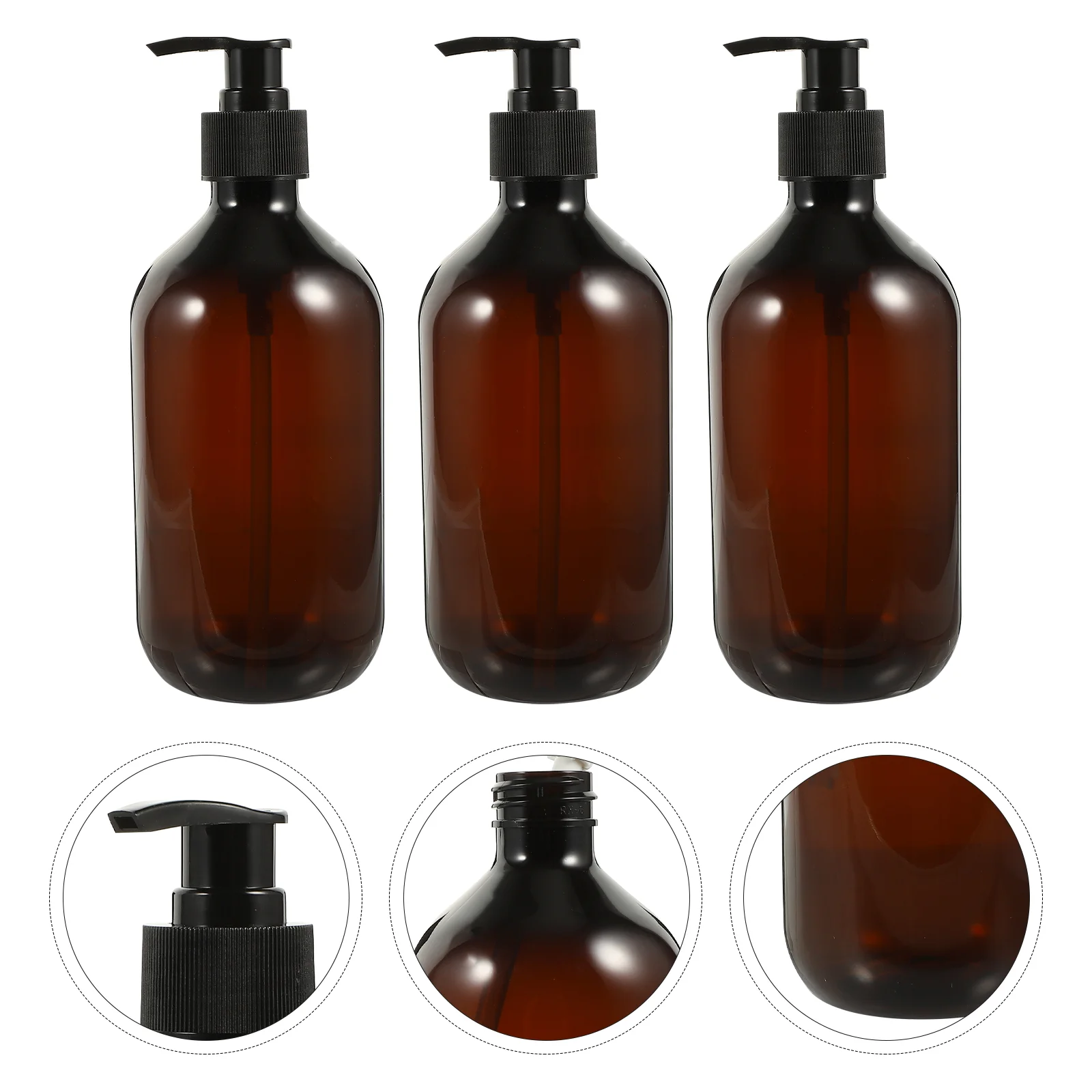 3 Pcs Dispensing Lotion Bottle Refillable Shampoo Multi-function Holder Soap Dispenser Dispensers Decorative Conditioner