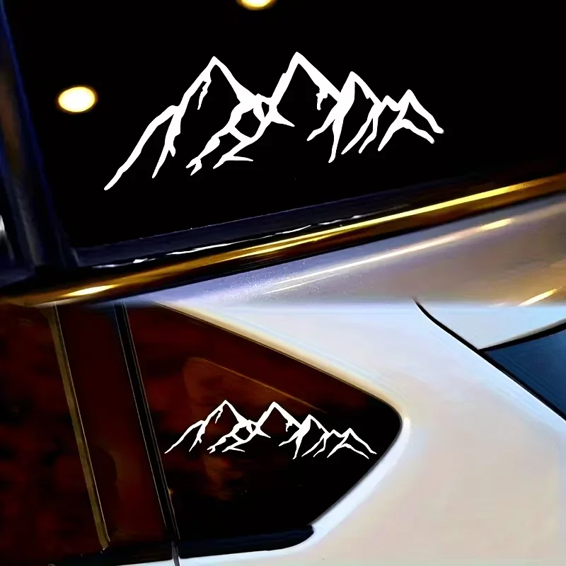 Mountain Bike Waterproof Vinyl Stickers, Outdoor Camping Travel Decals for Car Motorcycle Window Bumper