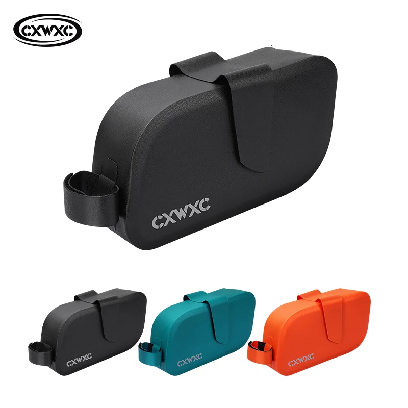 CXWXC Bicycle Aerodynamic Saddle Bag MTB Road Bike 1L Waterproof TPU Bicycle Seat Bag Cycling Pouch With Quick Release Strap
