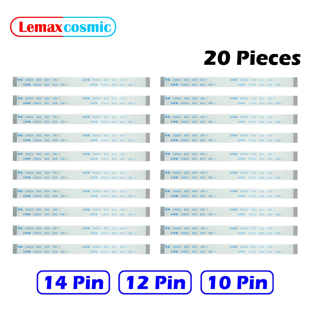 20 Stuks 10 Pin 12Pin 14Pin Opladen Board Schakelaar Kabel Touch Pad Flex Lint Kabel Voor Sony Playstation 4 PS4 Controller