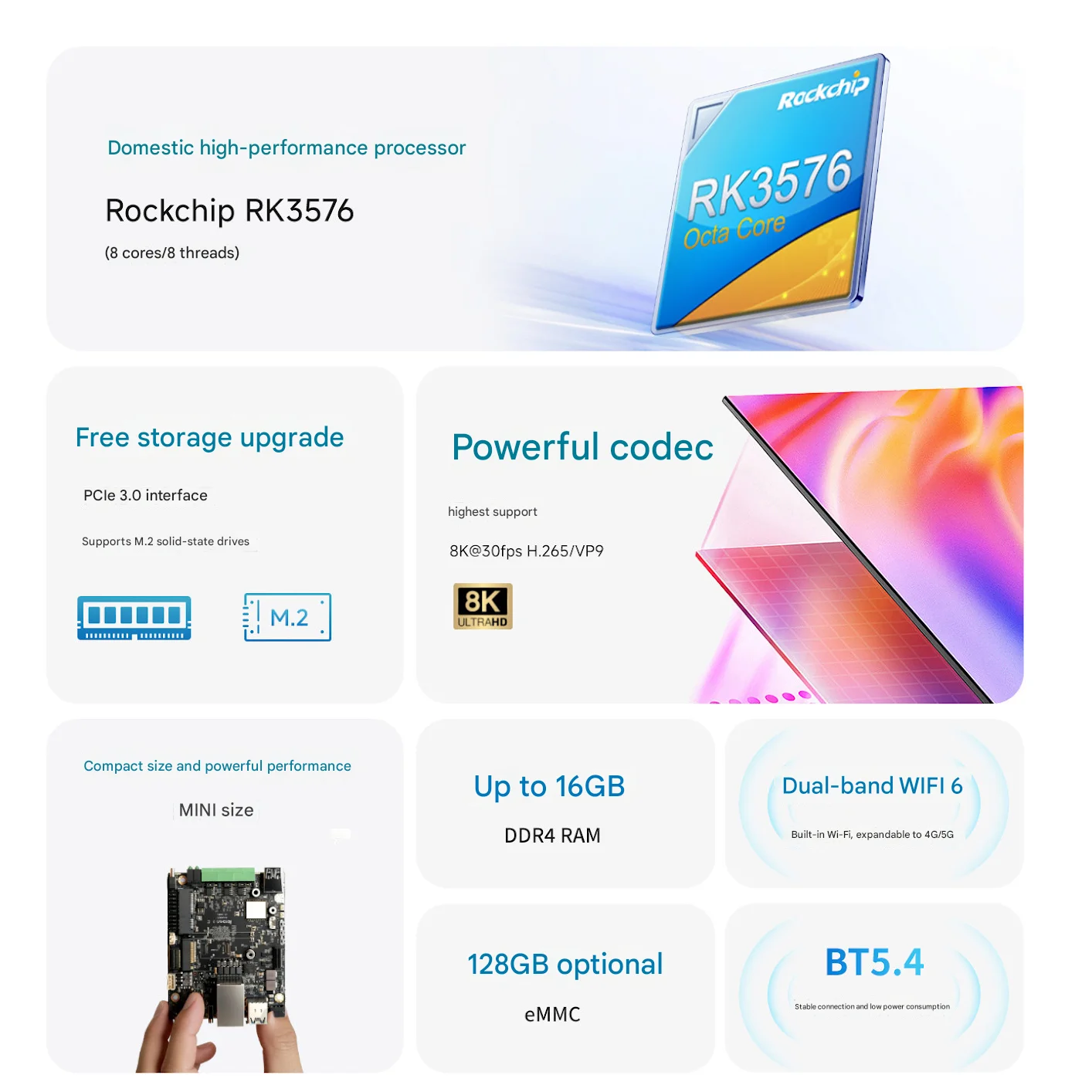 OpenClaw Board Rockchip RK3576 Maker Android Development Board Embedded Linux Mainboard