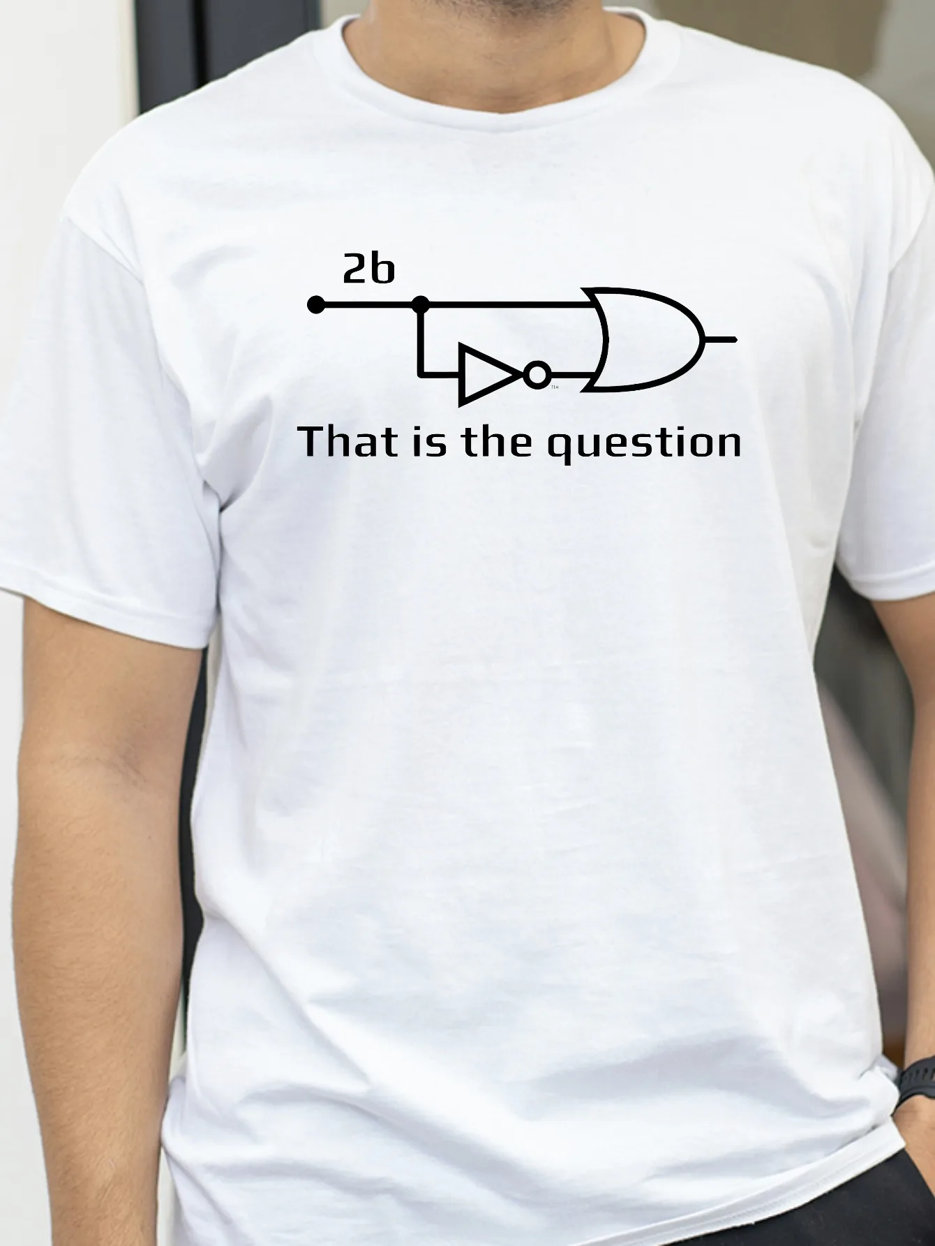 

That Is Question print T-shirt new model Electrical Engineer Funny T Shirt To Be or Not To Be Circuit Fashion Short Sleeve tees