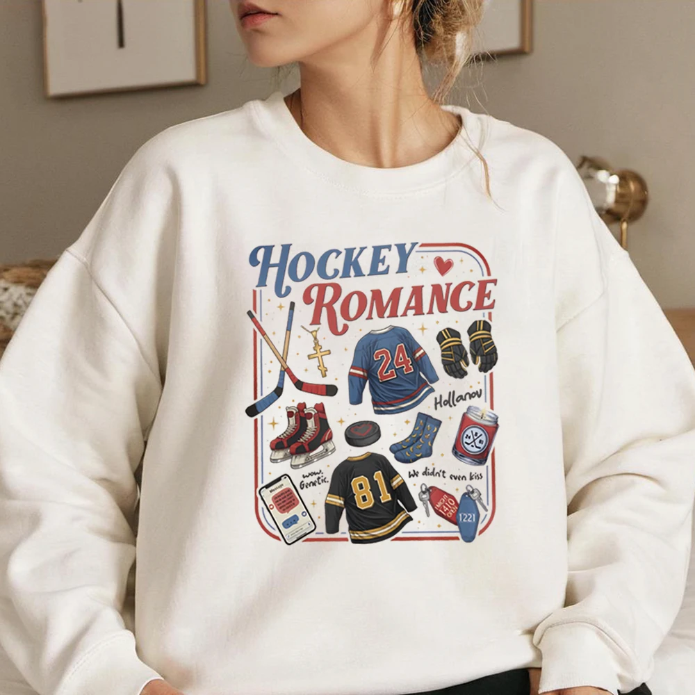 

Толстовка с принтом «Горячая соревновательная хоккейная романтика» и «Гей-любовь Холланов» для унисекс, с длинными рукавами