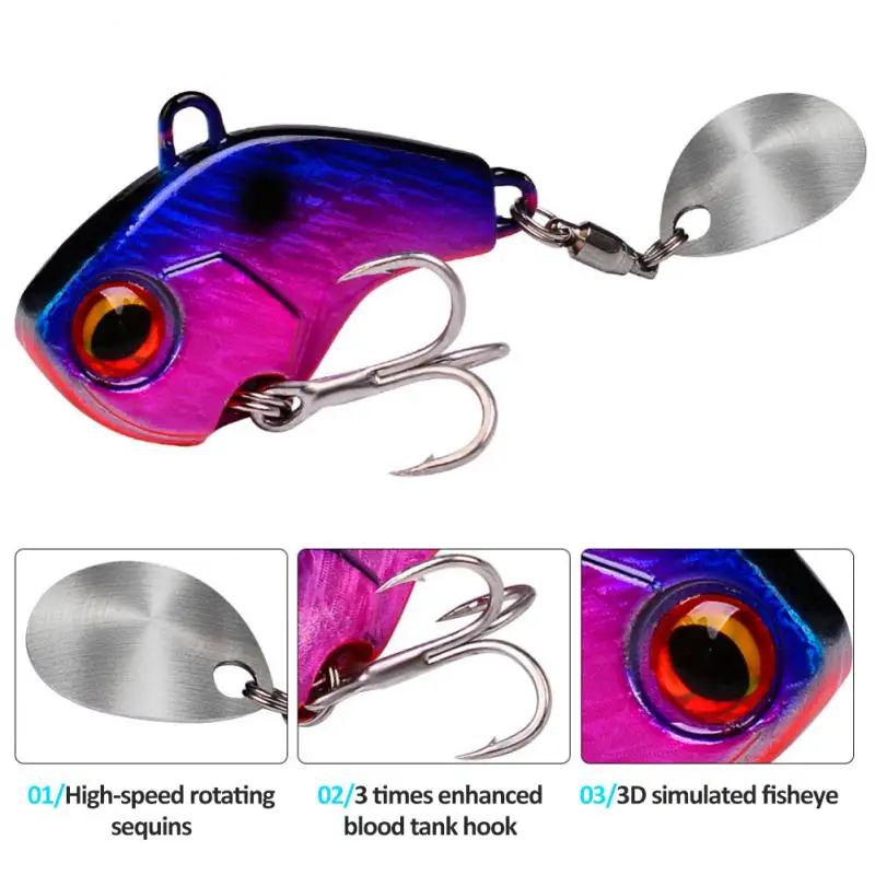 Fishing Lure Tail Spinner Mini Metal ViB Wobbler Baits 6g 10g 15g 21g 28g Spoon Baits Jig Spinner Fishing Tackle