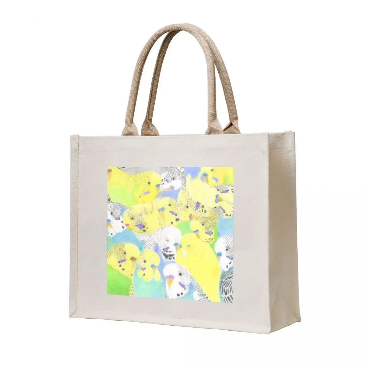 

Colourful budgie collage. Tote Bag Candy bags custom bags Customizable tote bag