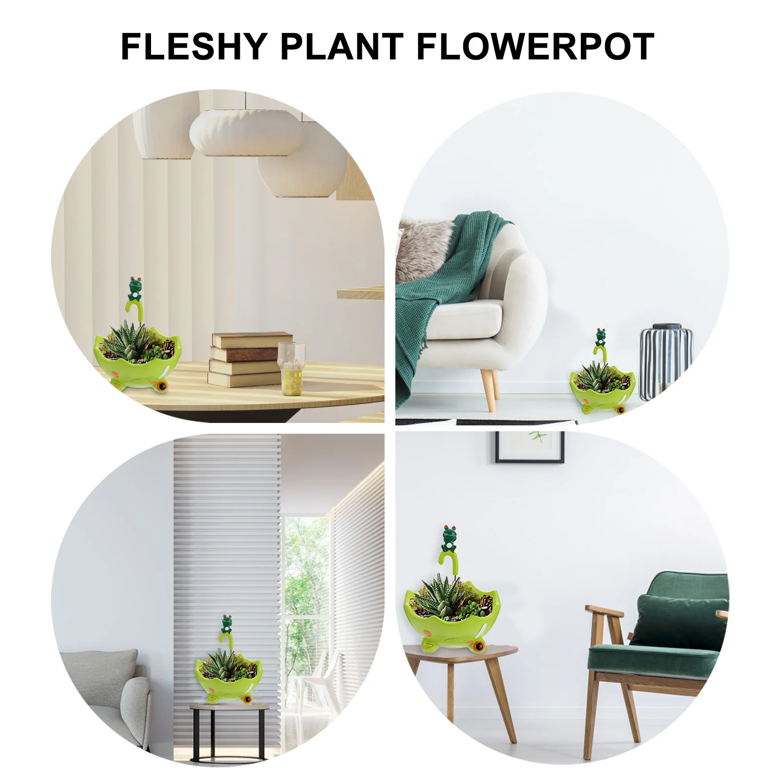 

Cute Cartoon Resin Succulents Container Planter Pot with Drainage Ideal for Desktop Home Garden Nursery Hotel Decor Use