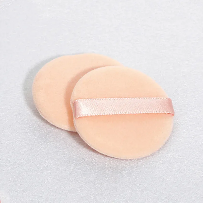 5-30 قطعة من نفث بودرة المكياج المدمجة من القطن الخالص منتفخة كريم الأساس إسفنجة ناعمة منتفخة تجميل صغيرة مع مقبض لبودرة الوجه