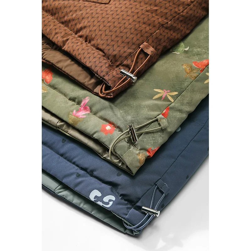 ELFSACK 2025 الخريف الوافدين الجدد عادية البوهيمي نمط عكسها الأزهار طباعة أسفل سترة للمرأة