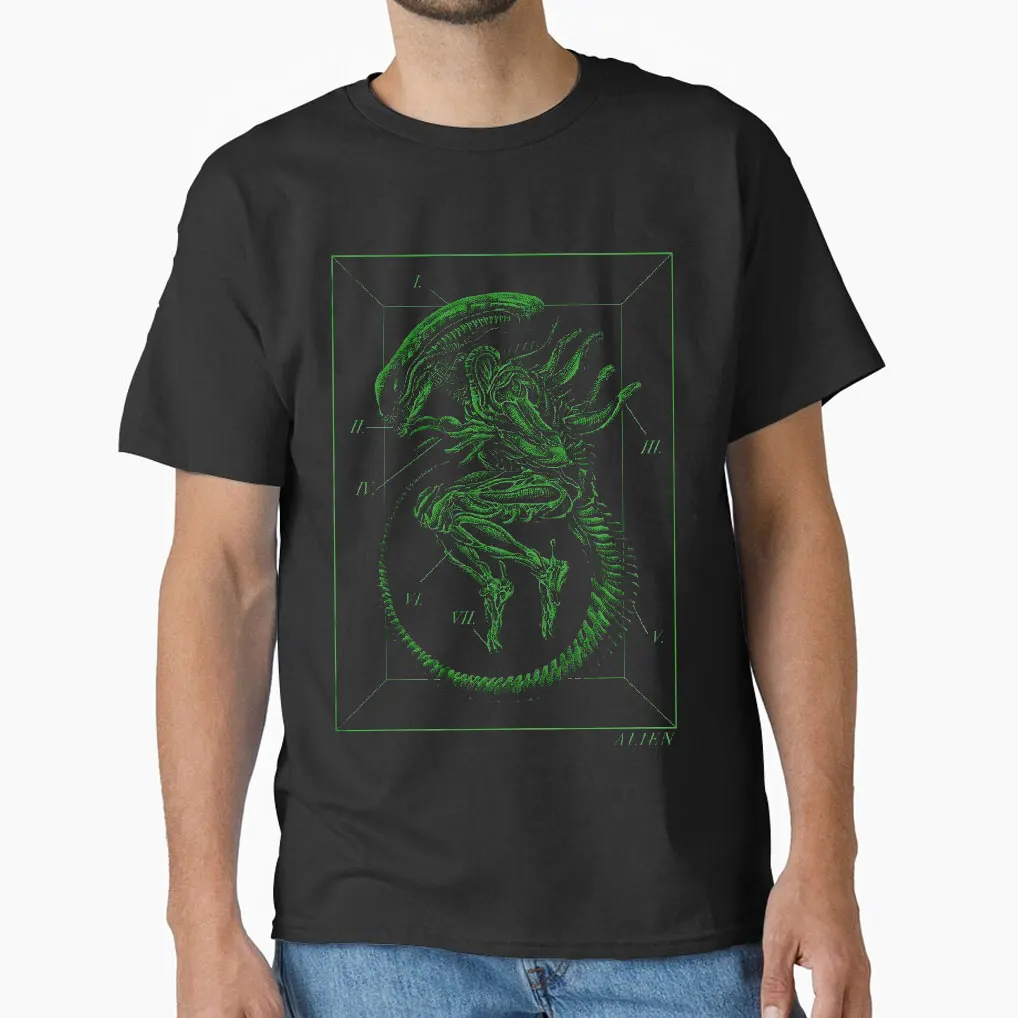 

Uscss Nostromo T-Shirt Alien Xenomorph Retro sic fi Movie gift T-shirt for men Chest Burster LV-426 Horror Monster Predator Tops