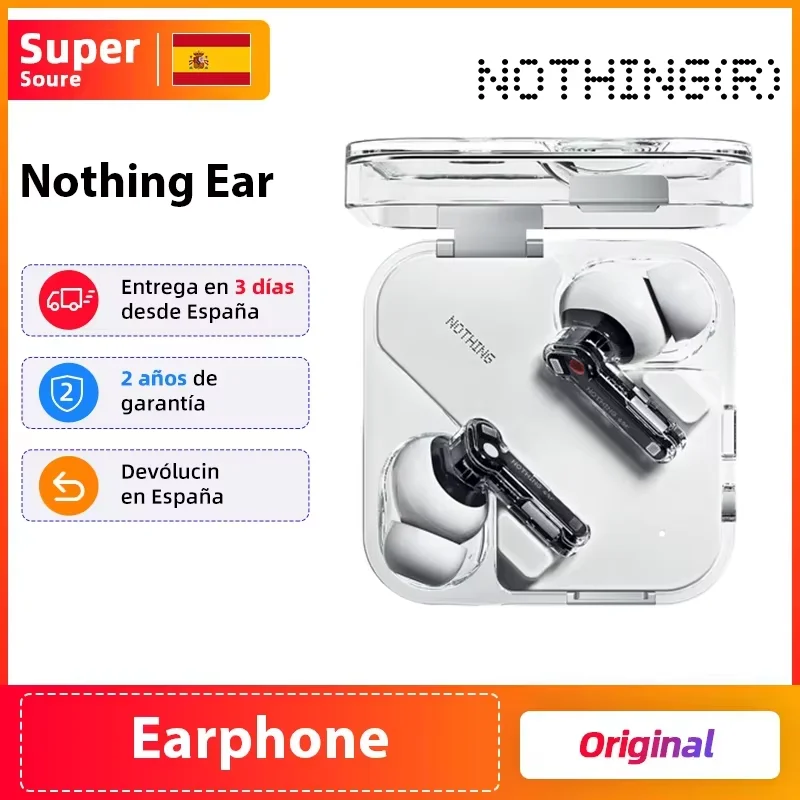CMF BY NOTHING Nothing Ear con cancellazione attiva del rumore (ANC) da 45dB, driver da 11mm, audio Hi-Res a 24 bit con LDAC e LHDC, fino a 40,5 ore d
