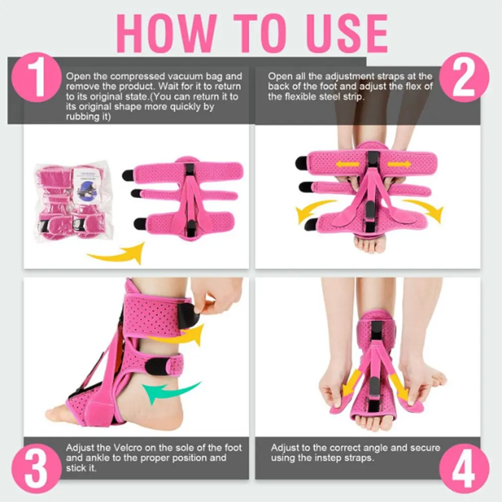 Hot New Immobilization Night Splint Sole Foot Fascistic Night Splint Ankle Foot Support Adjustable Straps Plantar Fast Delivery