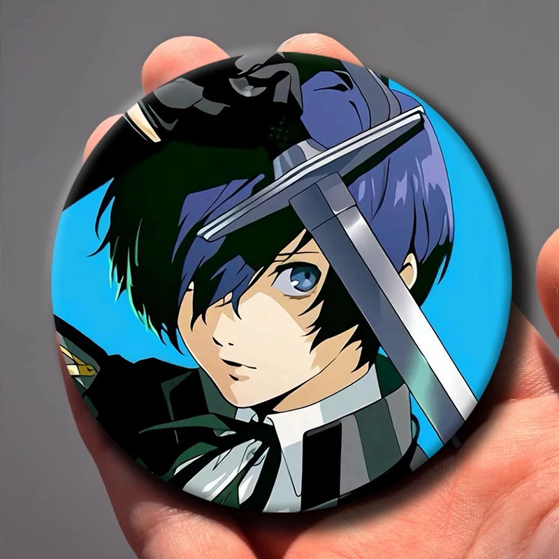 Makoto Yuki Anime Figure Badges Button Round Creative Pin Brooch Badge Bag Decor Accessories Fans Collect Friends Gifts