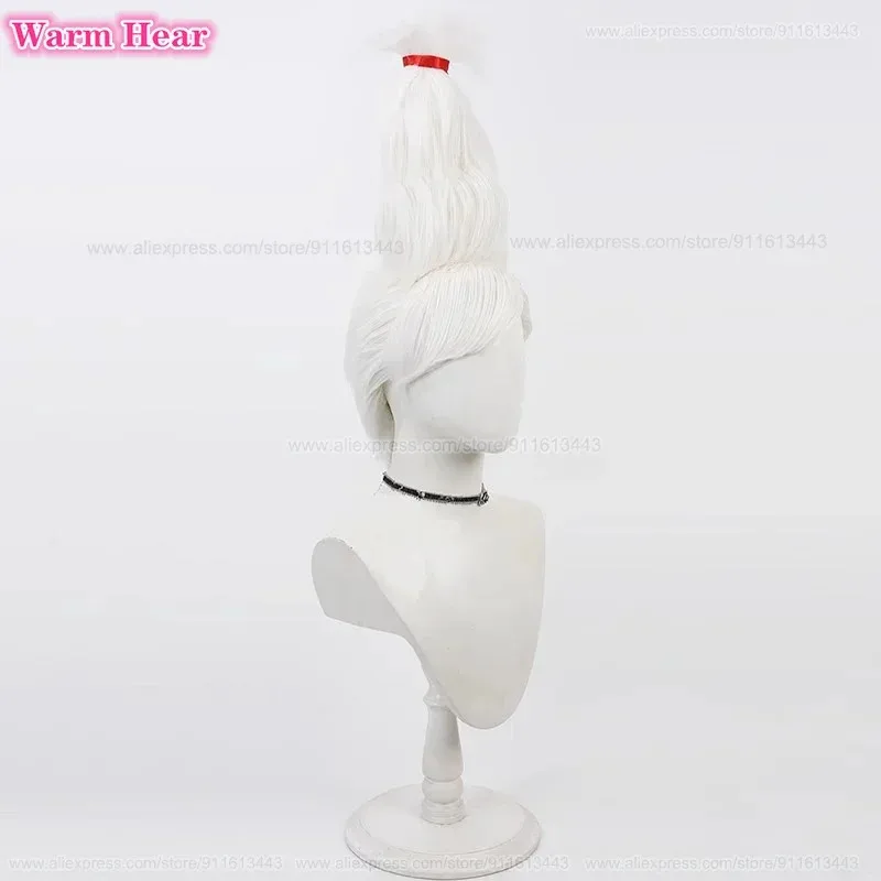 Parrucche di Halloween per capelli resistenti al calore anime cosplay Seiko Ayase di alta qualità bianche sintetiche + cappuccio per parrucca