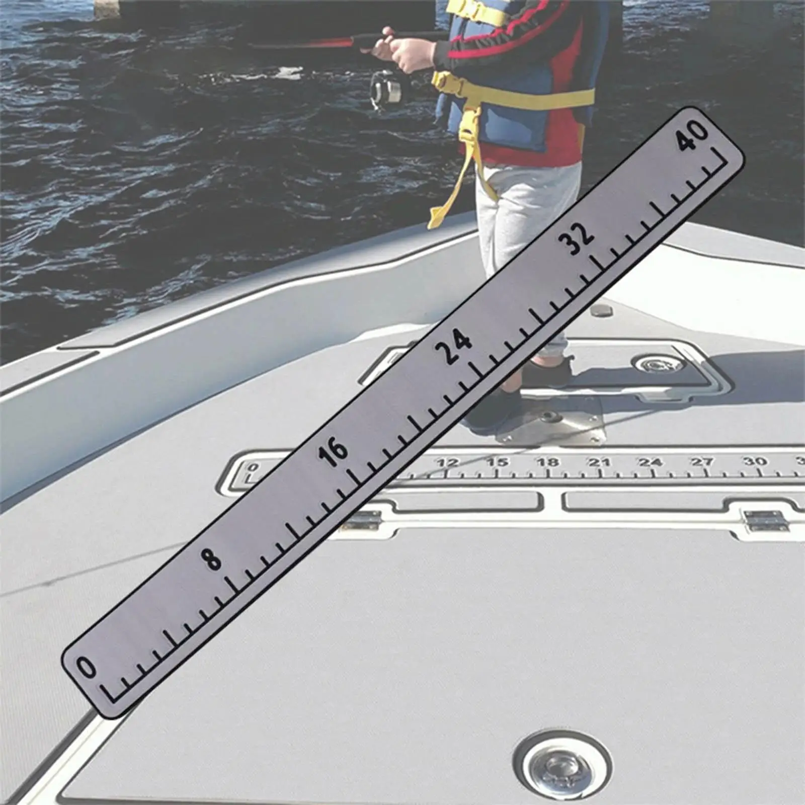 

Fish Ruler with Scale Lightweight Waterproofe Multipurpose Fish Measuring Ruler Measurement Tool for Kayaks Yachts Fishing Boat