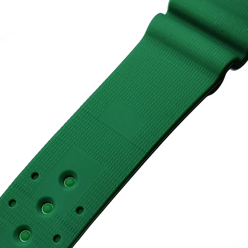 18mm 20mm 22mm Soft Silicone Watch Strap for Seiko 5 for Water Ghost SKX007 for Abalone Sport Men\'s Watchband Diver Rubber Belt