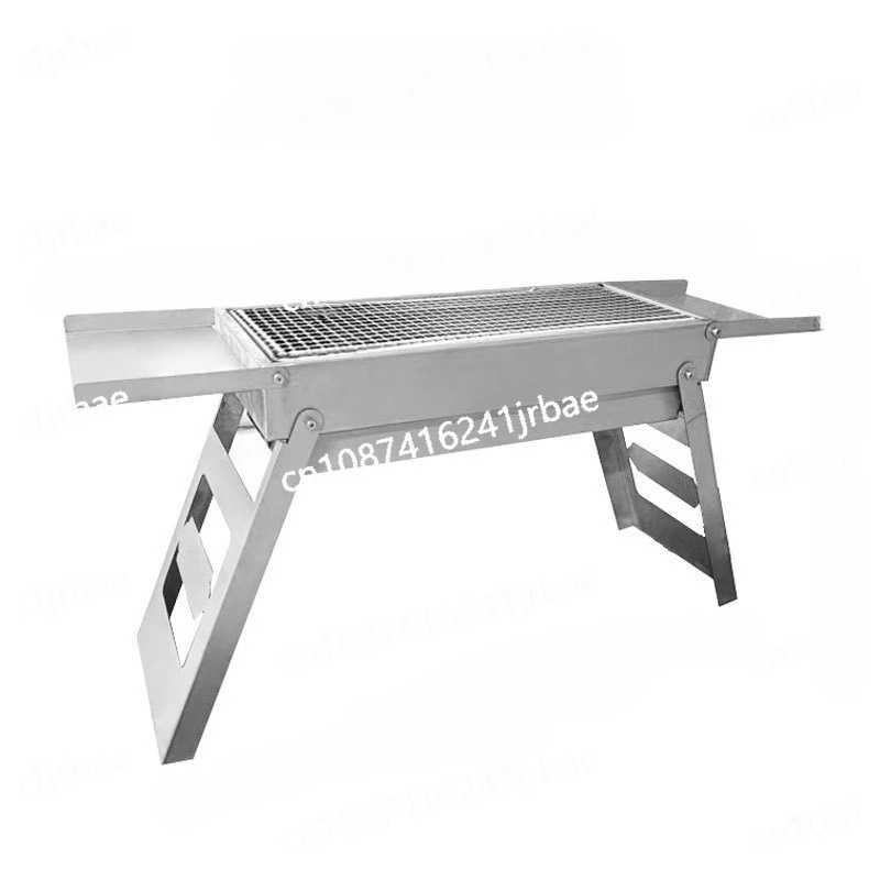 

Stainless steel folding grill, portable home camping carbon grill