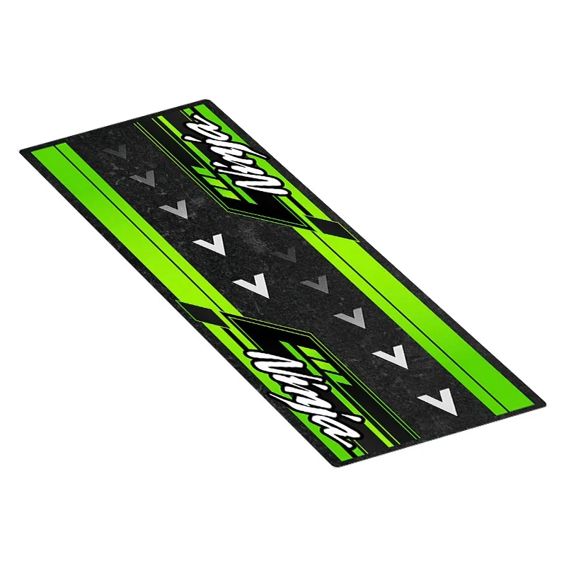 Aangepaste Kawasaki Ninja motorfiets parkeermat antislip garagekleed waterdicht racen moto display tapijt decoratie mat