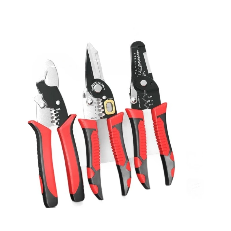 

Industrial grade wire splitting, crimping pliers, wire cutting pliers, peeling pliers