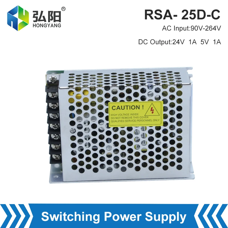 Switching Power Lamp Transformer AC 90V 264V To DC 24V 1A 5V 1A Power Supply Adapter For CNC Router DIY Parts