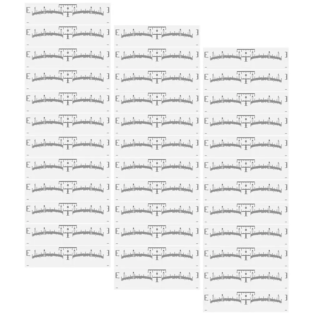 100Pcs Disposable Eyebrow Ruler Convenient Shaping Tool for Measuring Positioning Drawing Professional Eyebrow Shaper Makeup