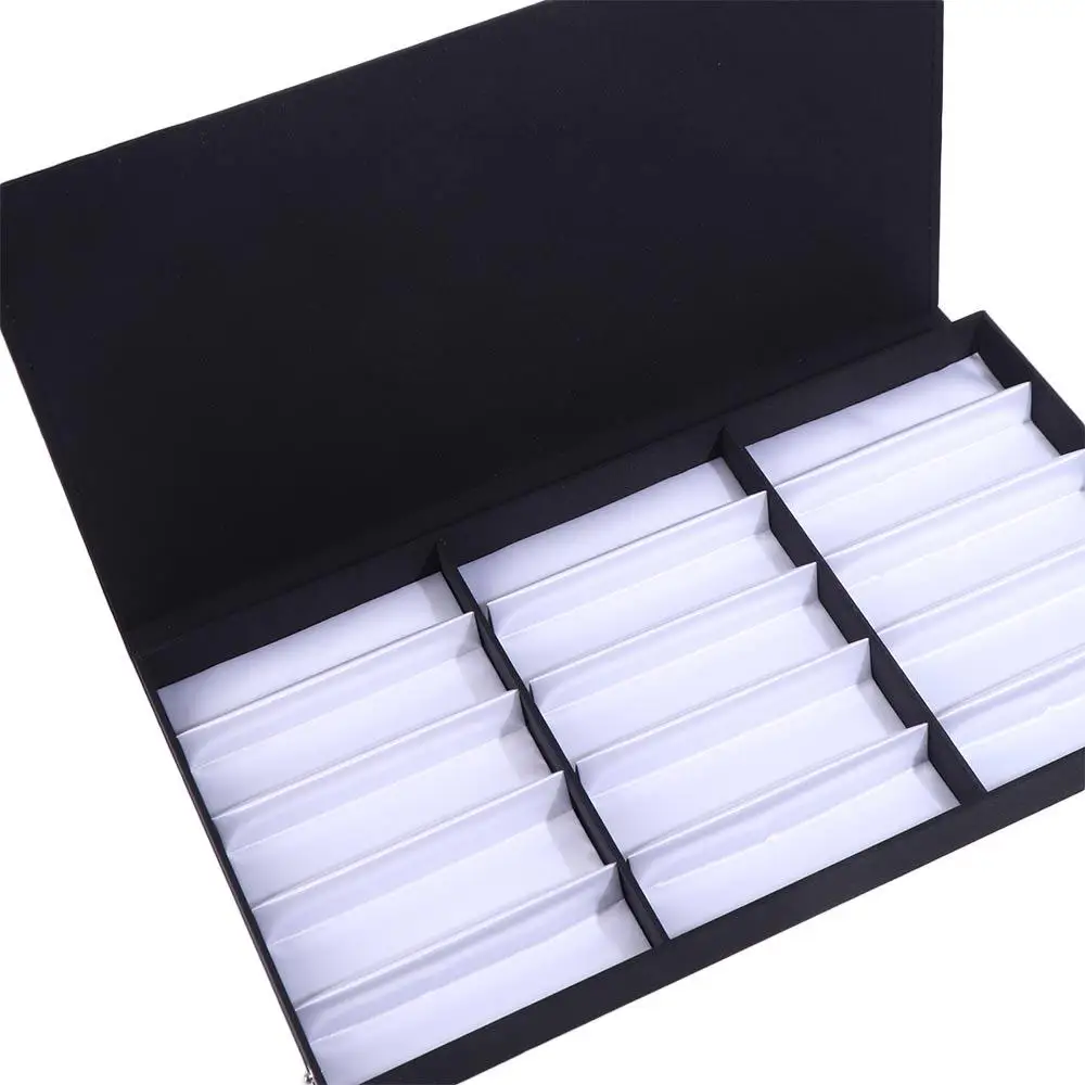 Foldable 5/8/15 Slot PU Glasses Case Eyewear Holder Jewelry Organizer Sunglasses Box Grids Jewelry Display Box Hanging