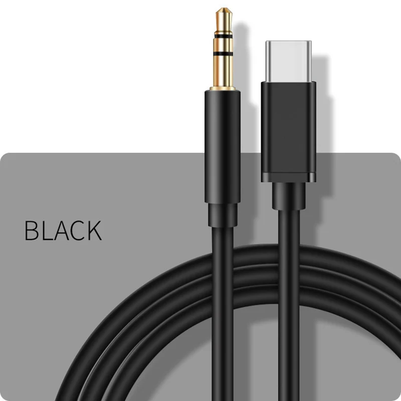 Type C to 3.5MM Converter Car Audio Cable Splitter USB C to AUX  Extend Wire for Huawei Xiaomi Phone Connect Earphone Speaker