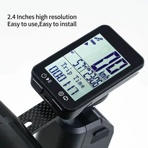 Imagen 2 del producto Ordenador inalámbrico GPS para ciclismo MPH KM/H, velocímetro multifuncional impermeable para bicicleta, odómetro, accesorios para conducción al aire libre
