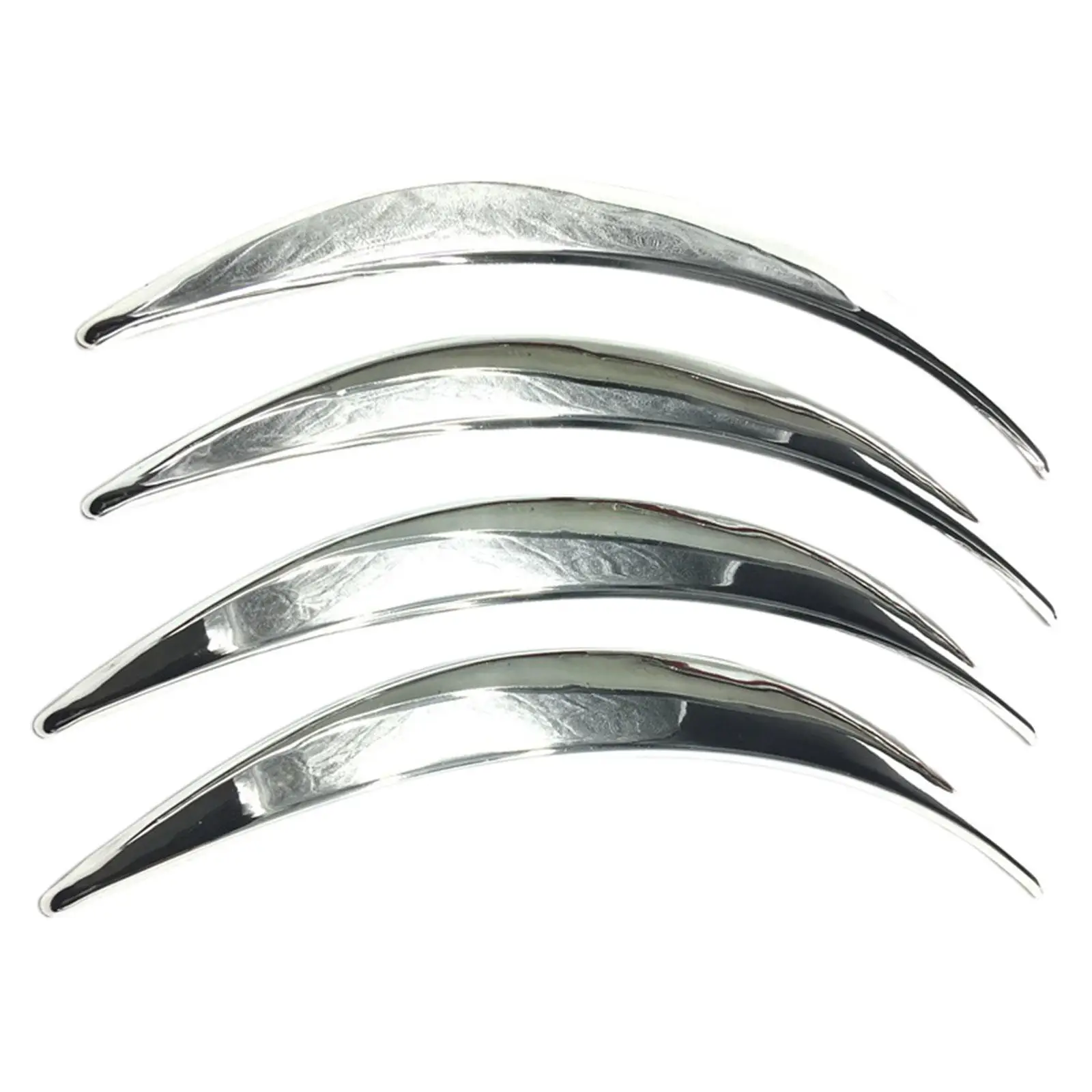 

4Pcs Generic Car Wheel Eyebrow Arch Trims Easy Installation Wear Resistant Mudguards Flare Protectors for Auto Body Edge Truck