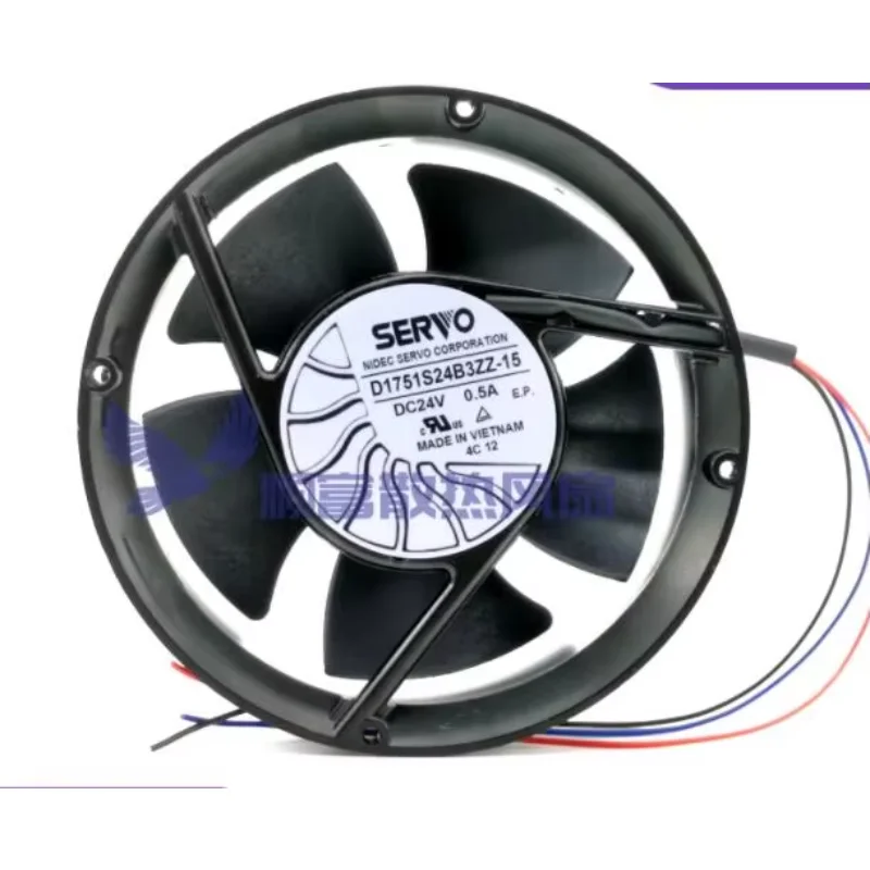 

Ltsf For SERVO D1751S24B3ZZ-15 DC 24V 0.5A 171x150x50mm 3-Wire Server Cooling Fan