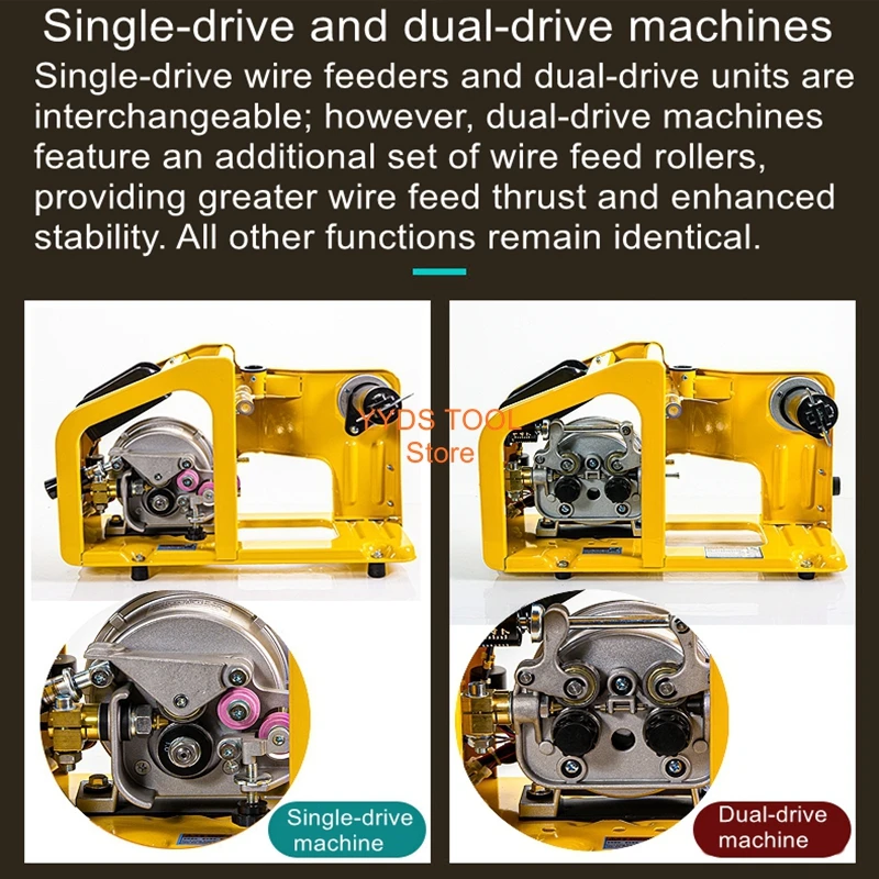 

Single-Drive/Dual-Drive Gas-Shielded Welding Wire Feeder DC24V Gas-Shielded Welder NBC350/500KR Wire Feeder Accessories
