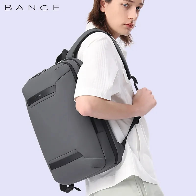 BANGE Waterproof Multi-Use Laptop Backpack For 15.6 Inch USB Charging Shockproof Business Briefcase Shoulder Bag For Man Women