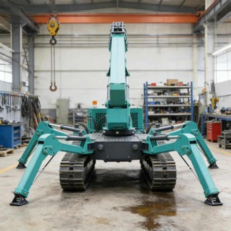 5 Ton Spider Crane for Sale Long Arm Fly Jib Mini Spider Crawler Crane Hydraulic Mobile Lift