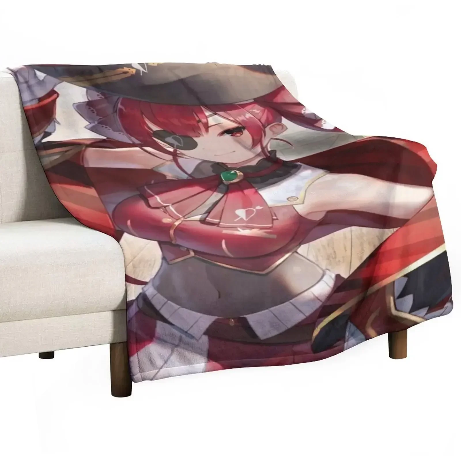 Houshou marine Throw Blanket Blankets For Baby Flannels manga Blankets