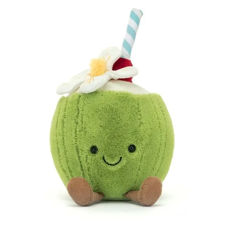 

Coral Coconut Lemon Plush Toys Doll Coconut Soft Decor Guitar Plush Soothing Bedroom Companion Decor Exquisite Gifts