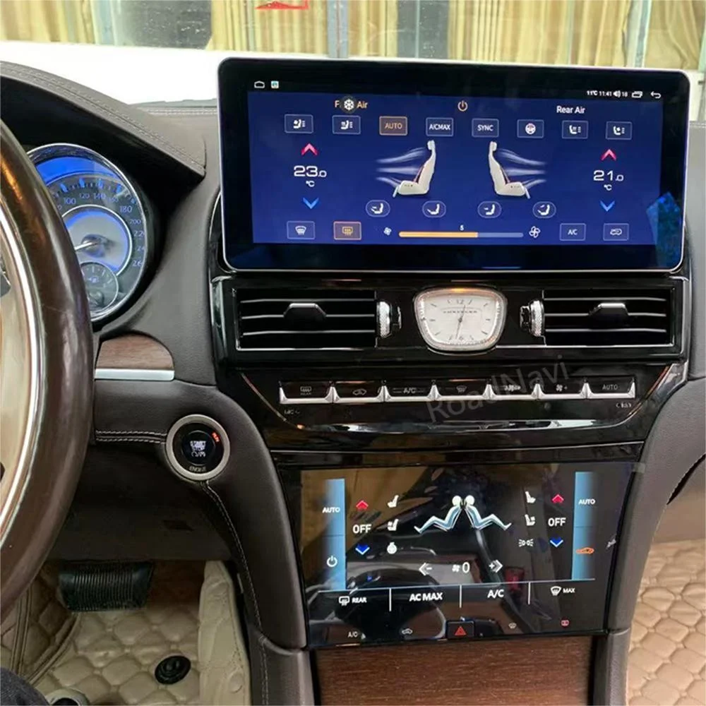 Panel de CA de Radio de 12,3 + 9,66 pulgadas para Chrysler 300C 2011-2015 reproductor de DVD para coche estéreo Auto GPS Navi Carplay