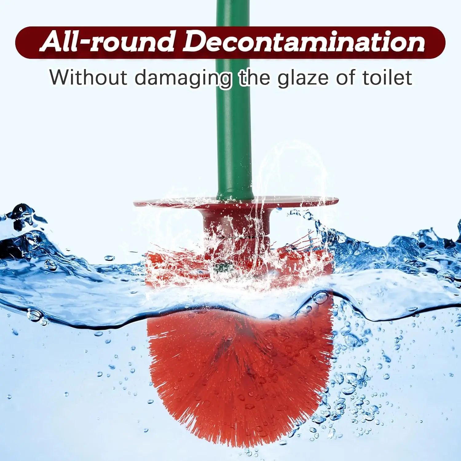 3 Colors Cherry-Shaped Toilet Brush Set – Free-Standing Long Handle Cleaner with Holder for Bathroom | Cute & Functional view 4