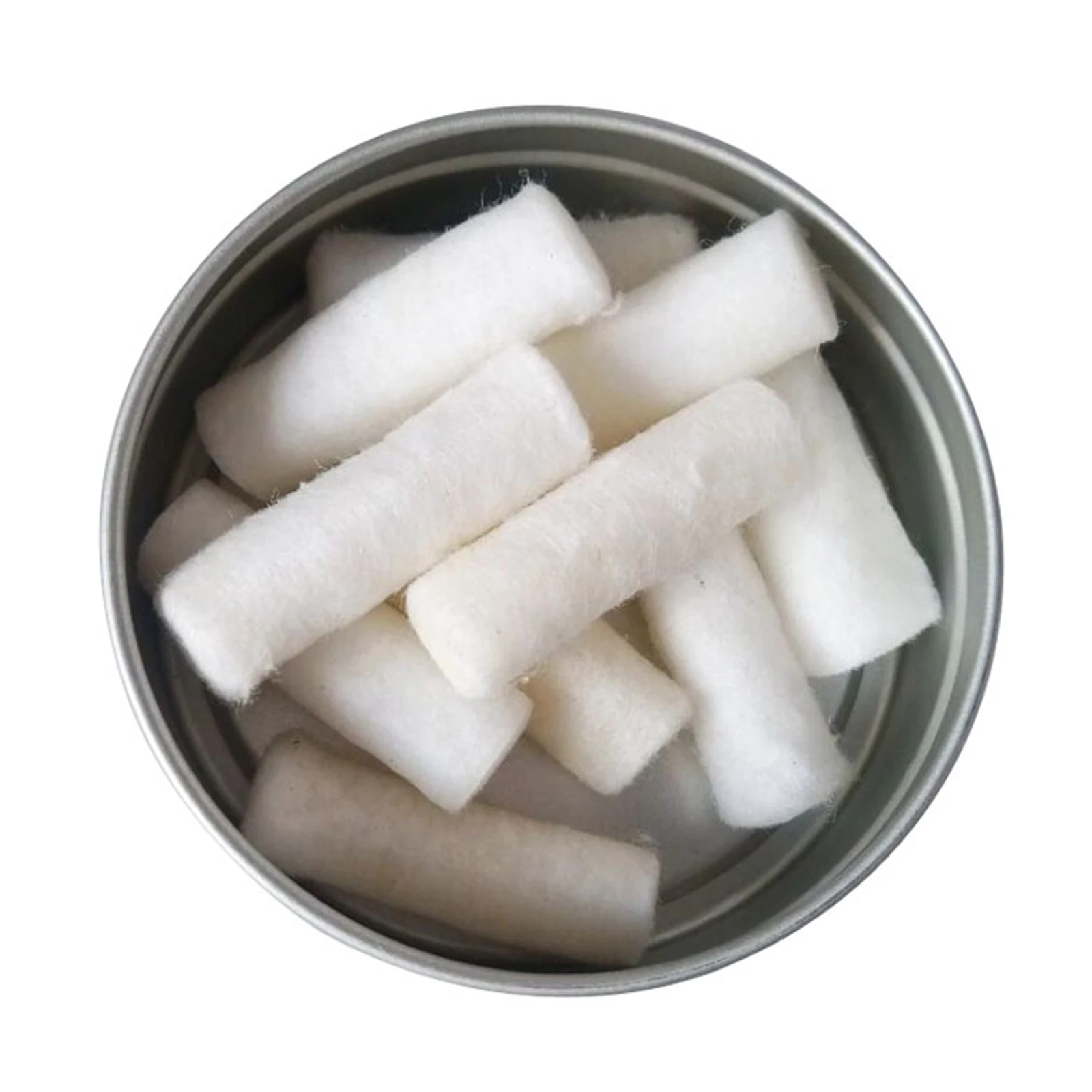 12pcs/set White Instant Cotton Tinder Fire Starter for Fireplace Charcoal, Camping Hiking Survival Gear