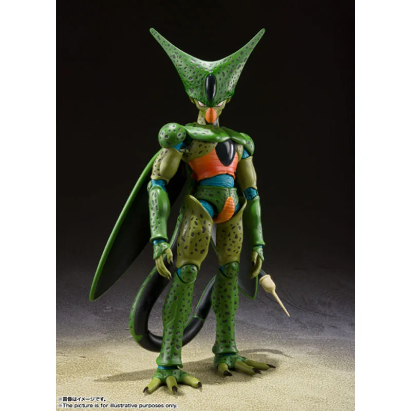 Bandai Genuine S.H.Figuarts Anime Figure Cell First Form 170mm Action Figure Toys for Boys Kids Gift Collectible Model Ornaments