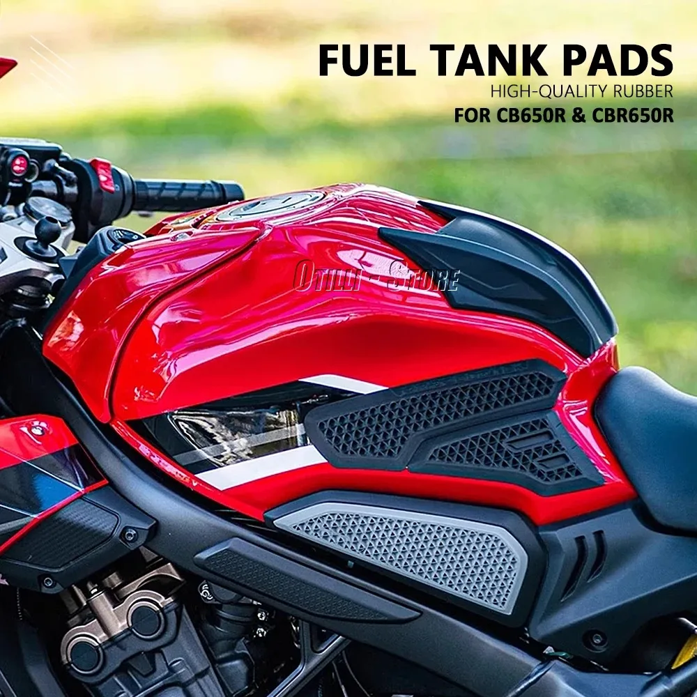 Motorcycle Accessories Black Fuel Tank Pad Sticker Protection For Honda CB650R CB650 R CB 650R CBR650R CBR650 R CBR 650 R image 2
