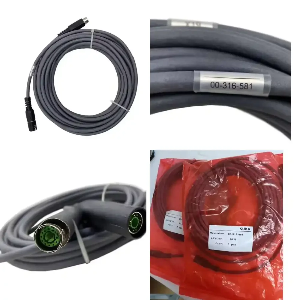 

New Genuine KUKA 00-316-581 Extension Cable | High-Flex KRC4 Teach Pendant Wire | Industrial Automation | 1-Year
