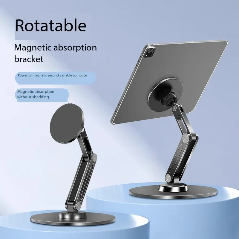 High Strength Magnetic Cell Phone Holder Stand Mobile Cellphone Telephone Desk Foldable Support for IPhone 12 13 14 15 Pro Max