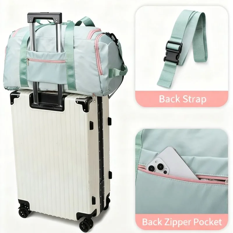 Travel Gym Bags Dry Wet Separation Shoulder Bag Yoga Fitness  Backpack Men Women Waterproof With Shoe Compartment Sports Handbag image 4