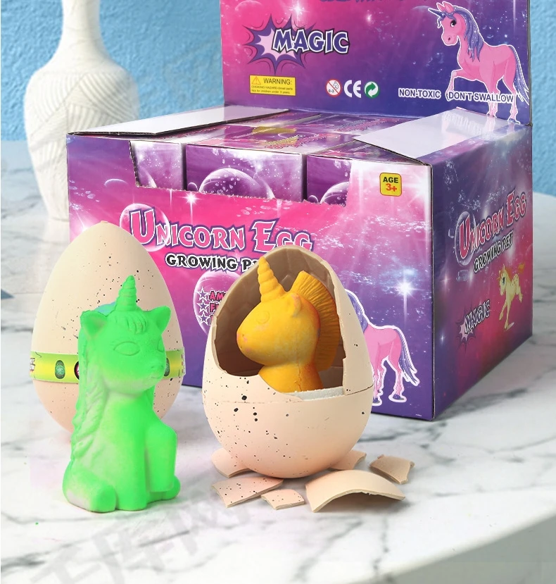 

New Oversized Unicorn Hatching Egg Toys Creative Soaking Water Expansion Unicorn Toys Children Puzzle Toys Funny Gifts