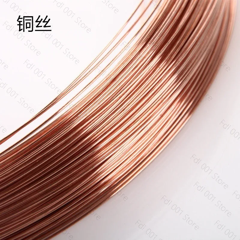Scientific Research Metal High Purity Copper Wire 0.1/0 2/0.3/0.4/0 Conductive Red Bare Copper Wire Cu99.99%