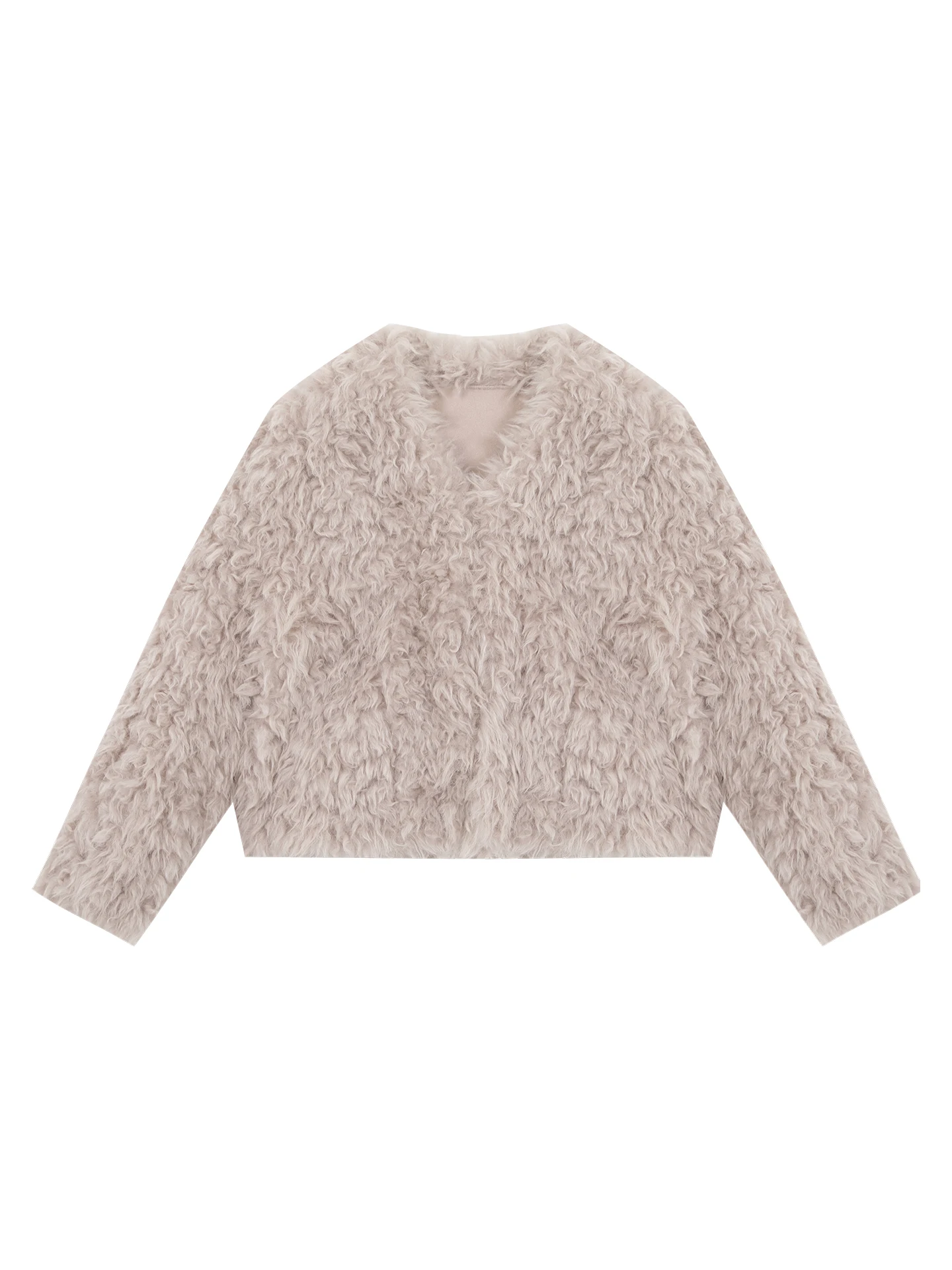 Manteau de fourrure rose femme automne hiver nouveau Sle beau système coréen coton Jaet Tube droit pe Long Sve chaleur