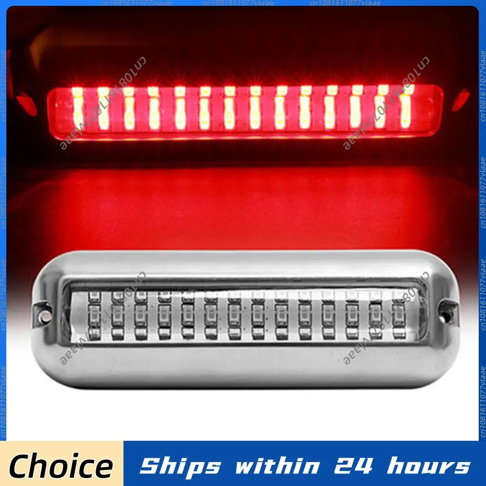 Luz Subacuática para Yate de 42 LED, Lámpara Marina de Acero Inoxidable para Barco, 10-30V, Lámpara Subacuática IP68 Impermeable de 80W, Accesorios para Yate y Barco