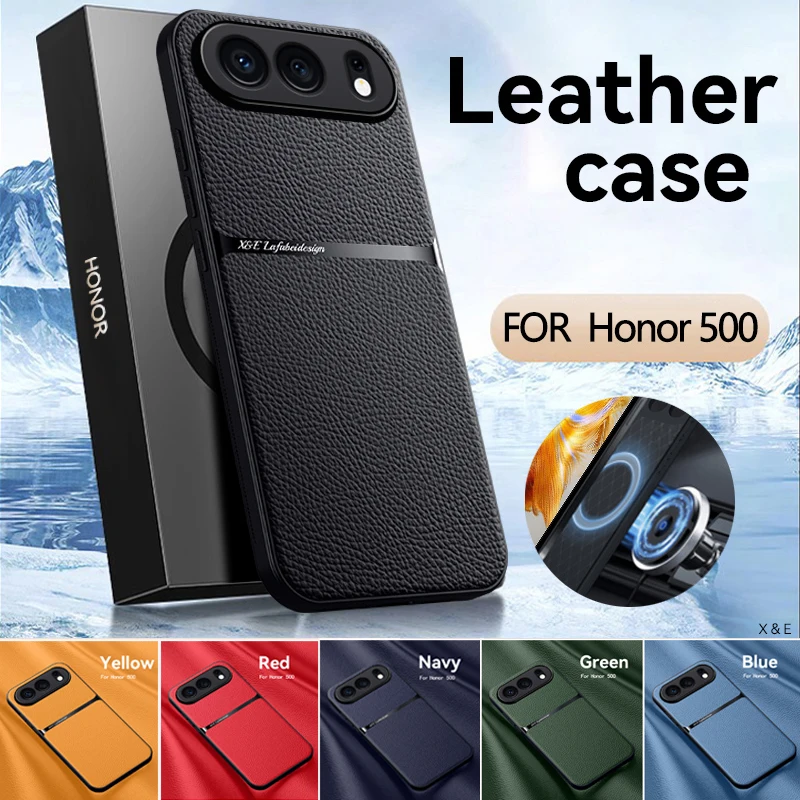EUCAGR Luxus PU-Leder Handyhülle Coque für Honor 500 Pro Honor 500Smart Magnet Shell Handyhülle für Honor 600 Lite Rückseite