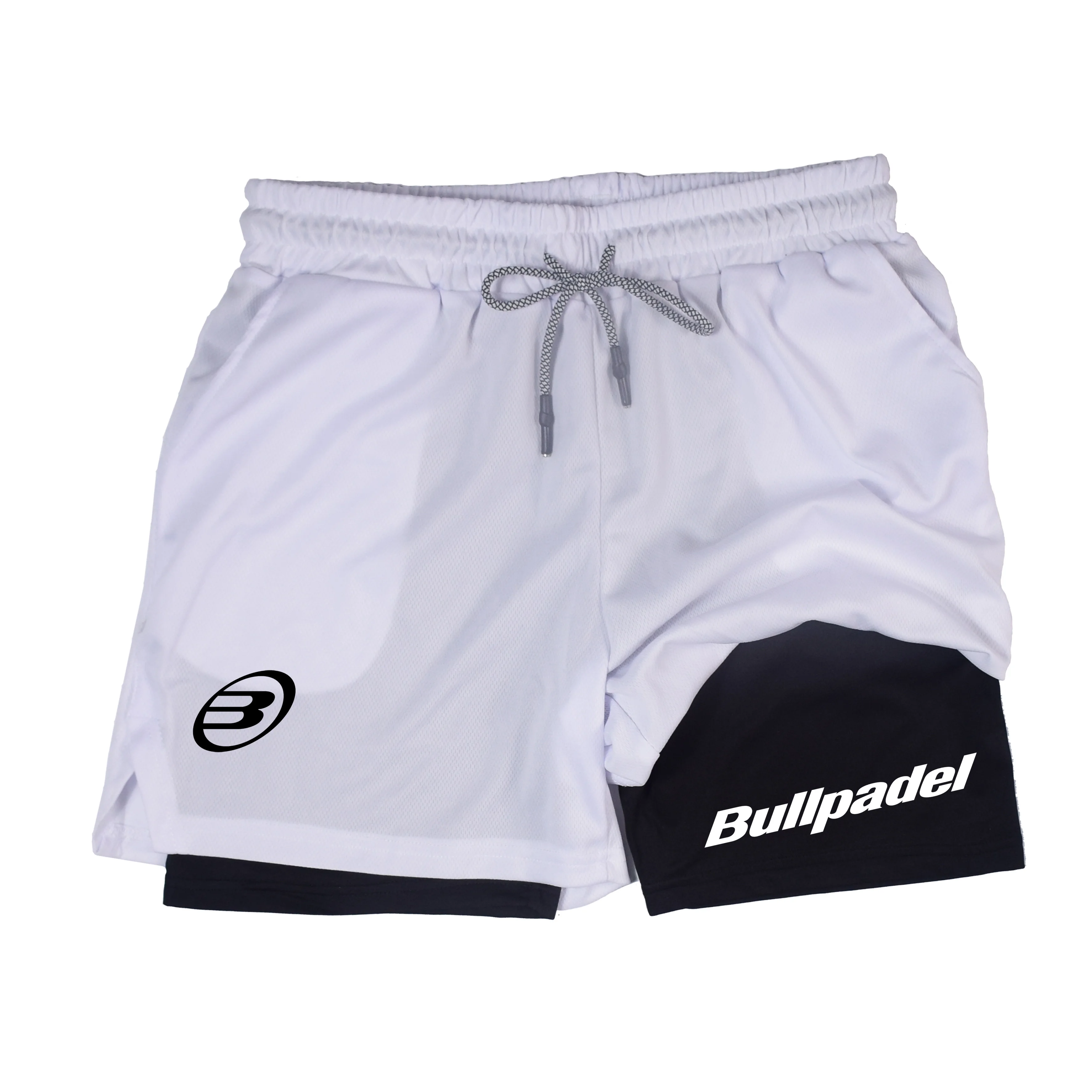 Nuevos pantalones cortos deportivos Bullpadel para hombre, pantalones cortos de tenis transpirables de verano para hombre, pantalones de bádminton de secado rápido, ropa deportiva para correr al aire libre